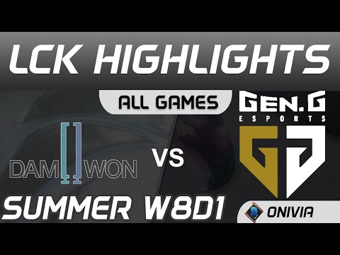 DWG vs GEN Highlights ALL GAMES LCK Summer Season 2020 W8D1 DAMWON Gaming vs Gen G by Onivia