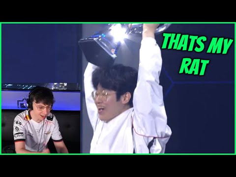 Zeus Hits His Head With The Worlds Trophy