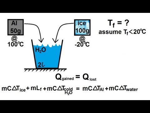 Physics 23  Calorimetry (3 of 5) Finding The Final Temperature