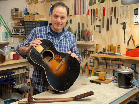 Vintage 1933 Gibson L-00 With Period Geib Case image 16