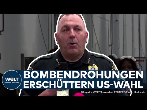 US-WAHL 2024: Kamala Harris gegen Donald Trump! Bombendrohungen gegen Wahllokale in Georgia!