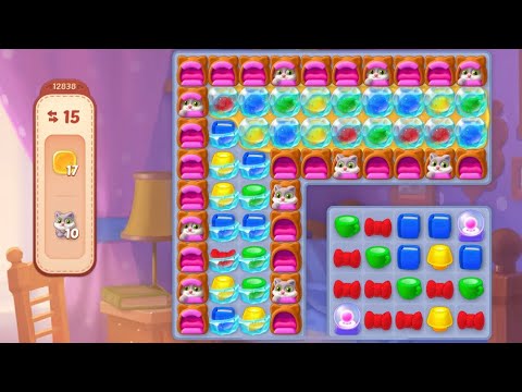 Homescapes Level 12838 - no boost gameplay