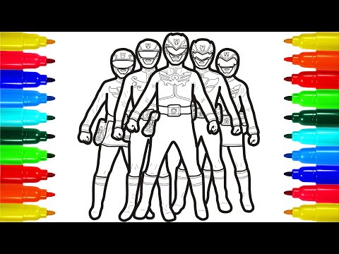 Power Rangers + Transformers Coloring Pages