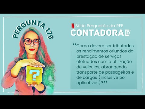 Pergunta 176 - Perguntão da Receita - "Sou UBER. Como faço para declarar o IR?" | D3contadora