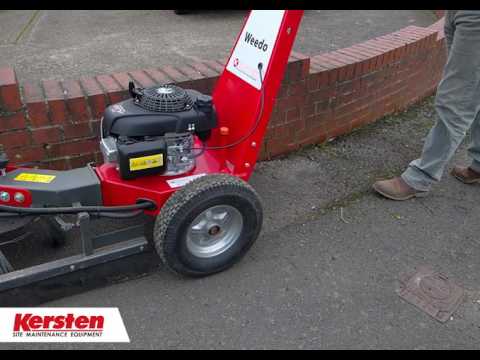 The Weedo in ACTION dedicated machine for moss and weed removal