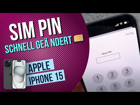 iPhone 15 - SIM-PIN ändern