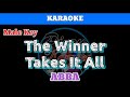 The Winner Takes It All By ABBA Karaoke Male Key