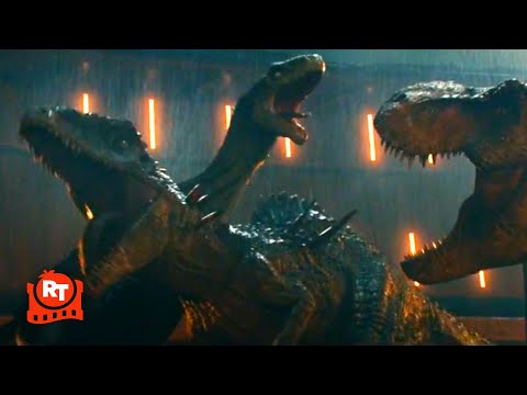 Jurassic World Dominion (2022) - T-Rex vs. Gigantosaurus Scene | Movieclips