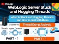 WebLogic Server Stuck And Hogging Threads How To Deal With Them And Thread Dump Analysis PART 1