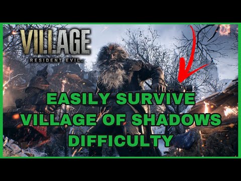 How To Easily Survive First Lycan Attack On Village Of Shadows Difficulty - Resident Evil 8 Village