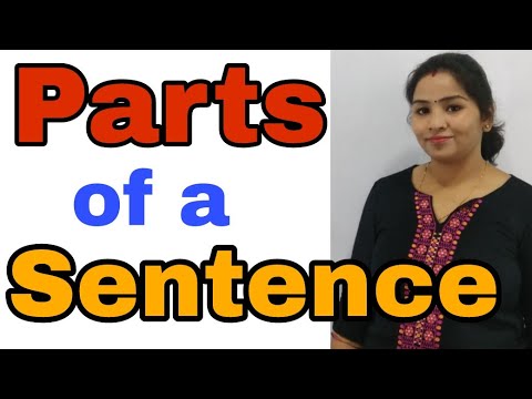 PARTS OF A SENTENCE, वाक्य के भाग हिंदी मे समझे SUBJECT AND PREDICATE ,ENGLISH GURU Video