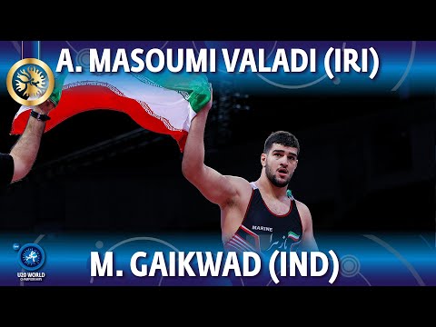 Единоборства Amirreza Fardin Masoumi (IRI) vs Mahendra Gaikwad (IND) — Final // U20 Worlds Championships 2022