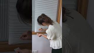 Plisé samolepiaca roleta, žalúzie na okno – biela 60 × 180 cm