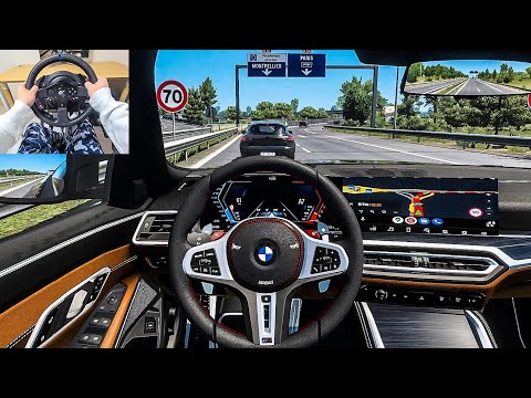 2023 BMW M3 G80 Touring - Euro Truck Simulator 2 [Steering Wheel Gameplay]