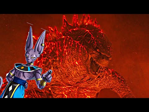 Godzilla kills Ghidorah with Beerus Hakai music playing