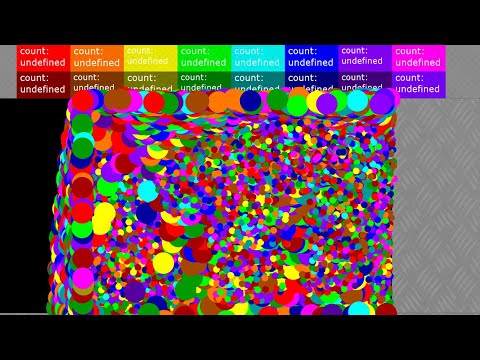 Shutter Crush + Proliferation 16 Colors Marble Survival Race in Algodoo