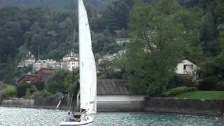 preview picture of video 'Sailing on Wallensee, Switzerland. Yacht H Class Aotearoa'
