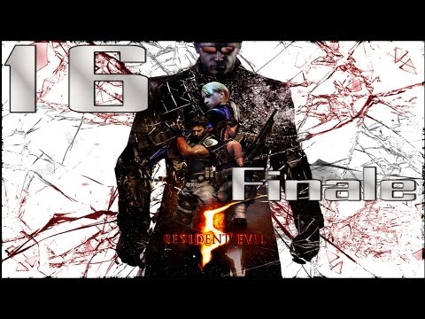 (16) Resident Evil 5 HD Remaster (PS4) Walkthrough Online Co-op: Ch. 6-3 FINALE (Veteran)