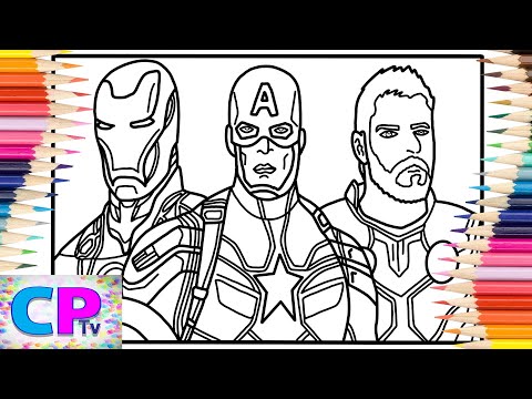 Avengers Coloring Pages/Iron Man/Captain America/Hawke Eye/Jim Yosef - Firefly [NCS Release]