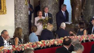 Pelosi, Schumer and Blunt bestow inaugural gifts on President Donald Trump