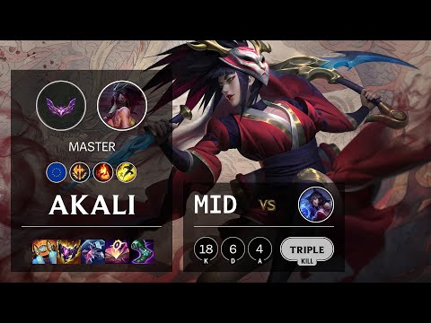 Akali Mid vs Ahri - EUW Master Patch 12.5