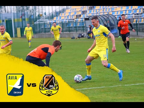 Skrót meczu Avia Świdnik -KSZO Ostrowiec Świętokrzyski (3:1) 03.04.2021 III Liga Gr. IV