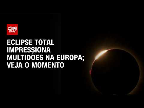 Eclipse solar total: veja o momento em que o céu escurece na Europa | CNN 360°