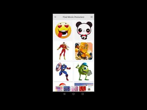 Pixel Color Puzzle Superheroes