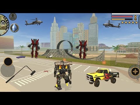 Vegas Crime Simulator (Transformer Fight Red Car Robot) Transformers Fight on Stuntman - Gameplay HD