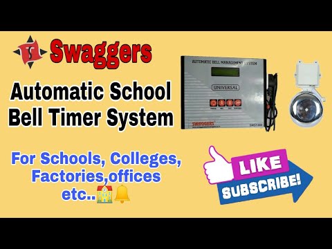 Swaggers Automatic School Bell Timer System with 4 inch gong bell