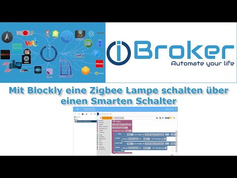 IoBroker Blockly der Anfang. Lampe über Schalter schalten.