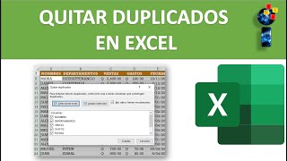 COMO QUITAR DATOS DUPLICADOS EN EXCEL