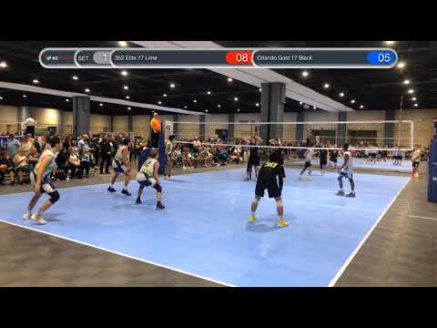 352 Elite 17 Lime vs Orlando Gold 17 Black, 2019-05-25, Day 1, Match 2, Set 1