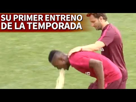Vomita en el primer entrenamiento del Atlético | Diario AS