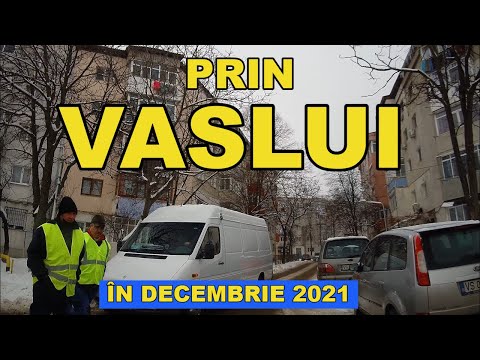 Orasul VASLUI traseu str Decebal - str Podurilor - blvd Republicii - Crucea Garii decembrie 2021