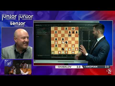 Shabalov: Vladimir Gifted Me A Whole Point | R5 #USSeniorsChess