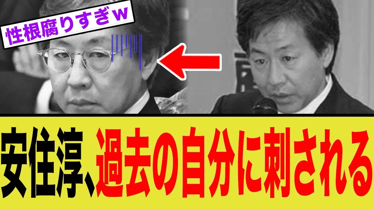安住淳、過去発言が掘り起こされ大炎上www