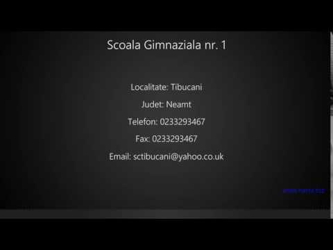 Scoala Gimnaziala nr. 1 Tibucani
