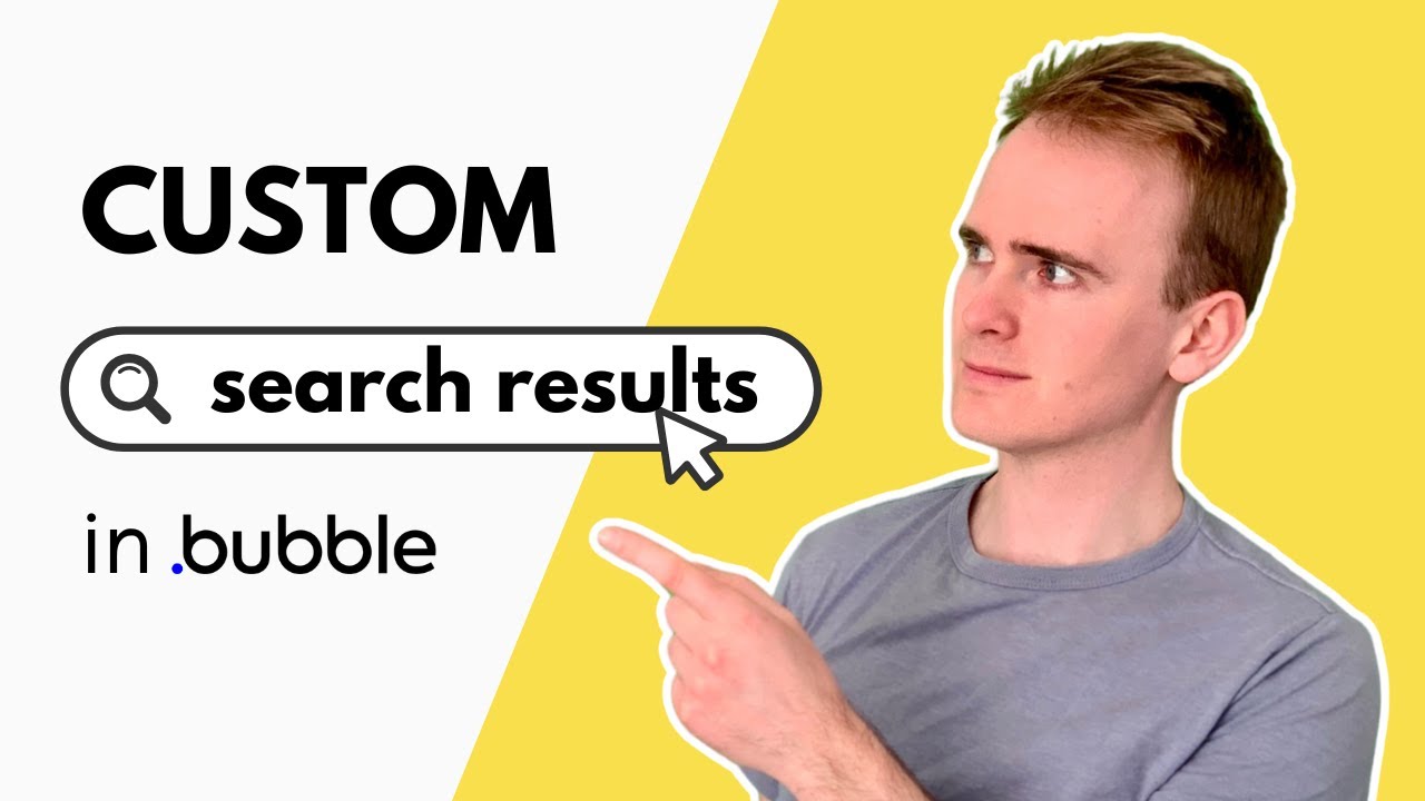 Build a CUSTOM Search Results Page in Bubble.io NOW! thumbnail