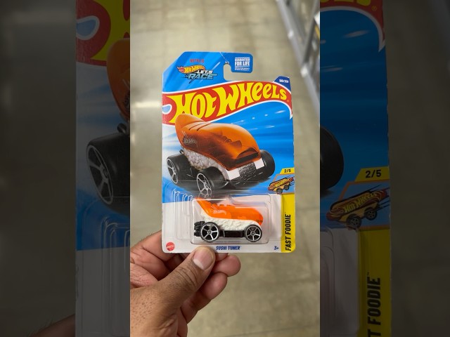 Vídeo relacionado con Hot Wheels - Sintonizador de sushi - Fast Foodie 2/5 - JBC01 - Short Card - Rosa - Modelo de fantasía con diseño de atún - Mattel 2025-1:64