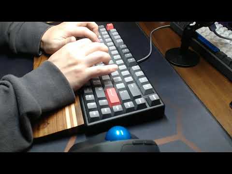 Typing Sound Test on NIZ Micro 82 Electro Capacitive Keyboard with BKE Redux Ultra Light domes