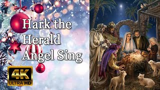 🎅🎄⛄ Hark the Herald Angel Sing | Boney M | Lyrics | 4K