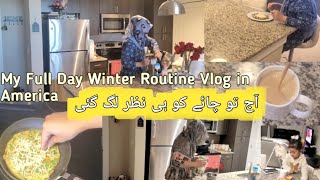 MY WINTER FULL DAY ROUTINE VLOG | Aaj tou Chai Ko Nazar Lag Gae #vlog #eggsandwich #routinevlog #tea