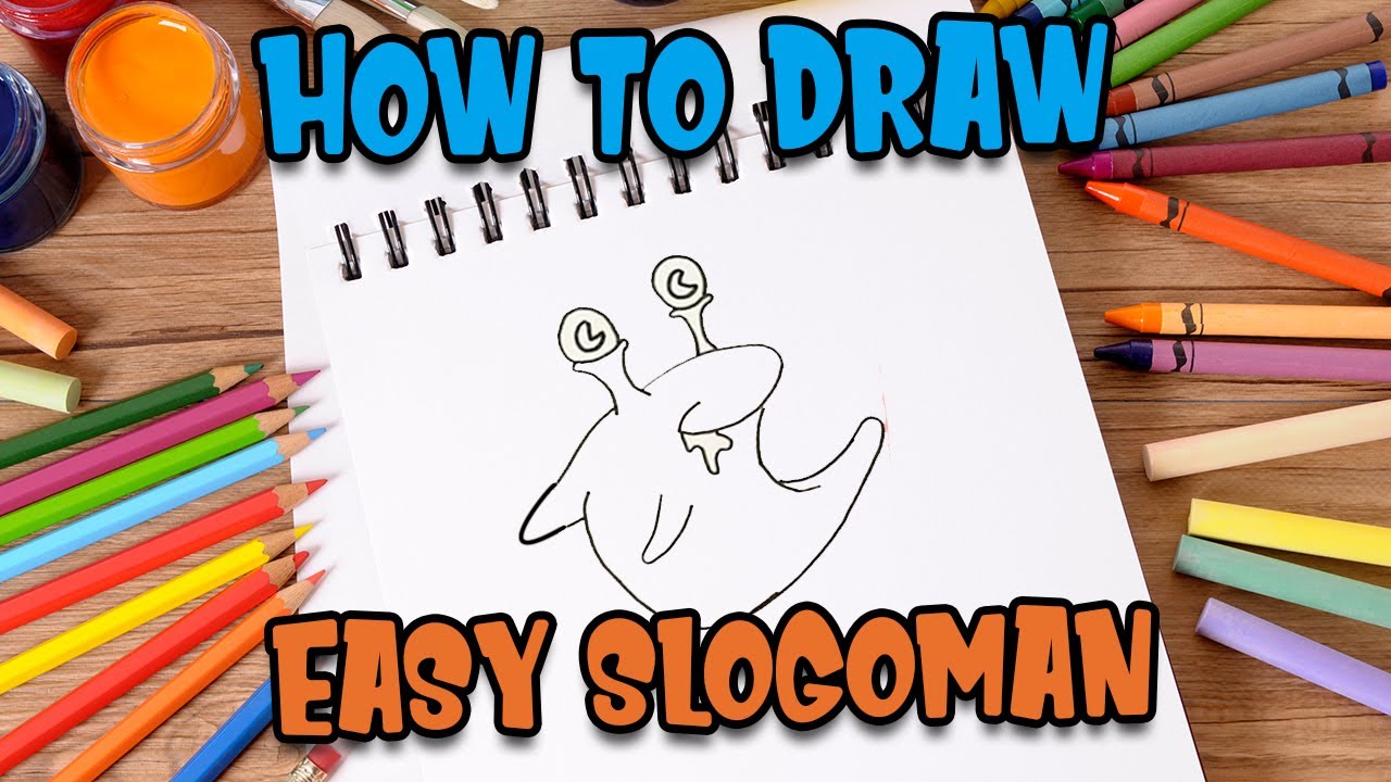 How to Draw easy Slogoman step by step for Kids   #shorts