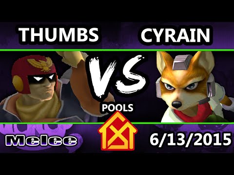 DTH - Cyrain (Fox) Vs. ThumbsWayUp (Captain Falcon) SSBM Tournament - Smash Melee