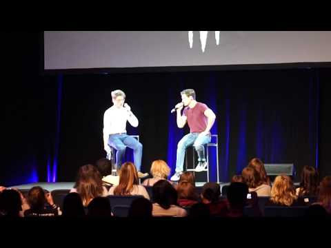 Michael Johnston & Froy Gutierrez playing each other's character from Teen Wolf - WereWolfCon 2017