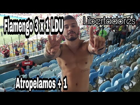 Flamengo 3 x 1 LDU - Libertadores 2019 - Mosaico e festa na bancada