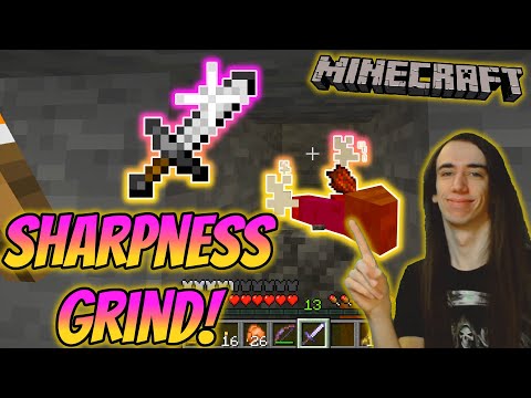 Insane Minecraft Sharpness Grind! Watch Now!