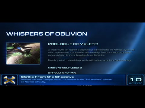 Starcraft 2 LotV "Strike From the Shadows" Achievement