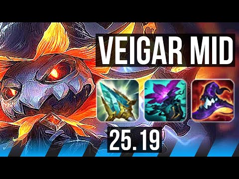VEIGAR vs AKALI (MID) | 9/2/4, Godlike | BR Challenger | 25.19